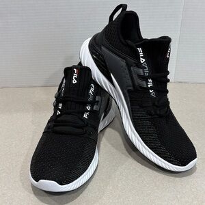 Fila Men's Black and White Fila Athletic Shoes